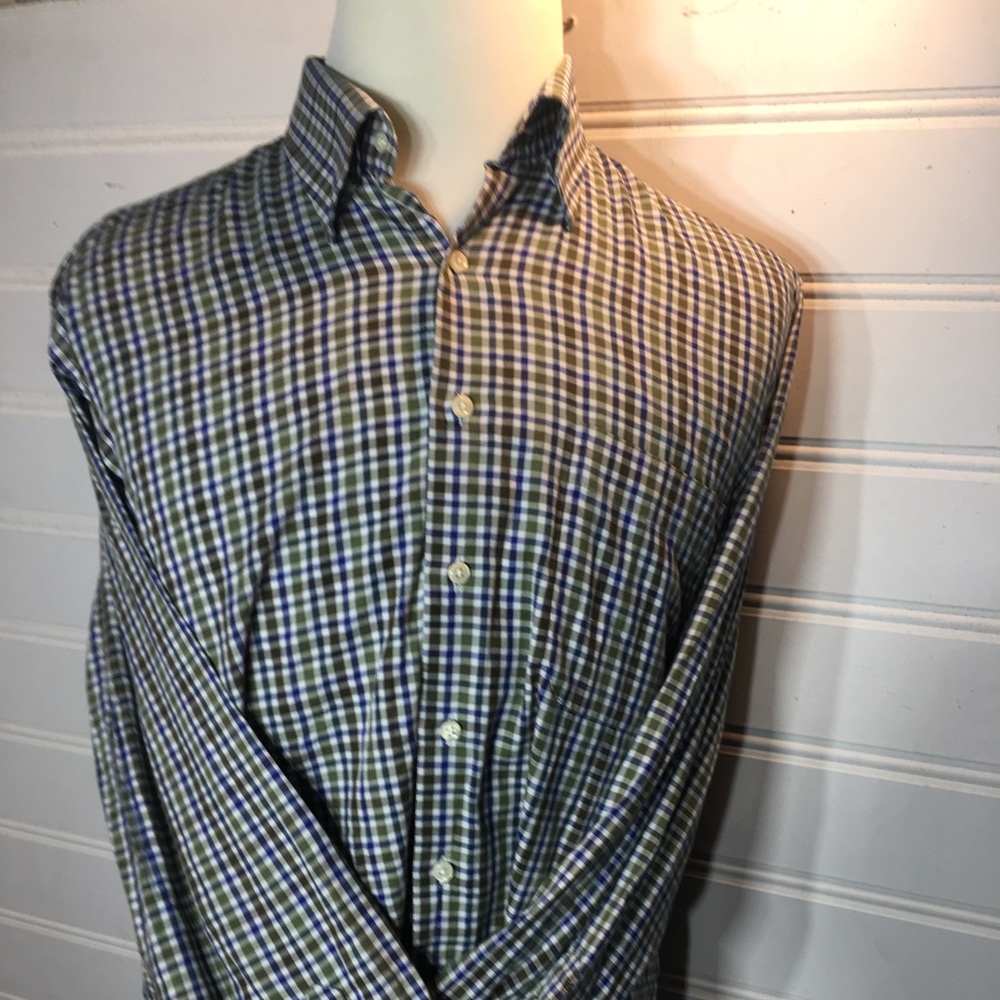 Peter Millar long sleeve button front men’s shirt